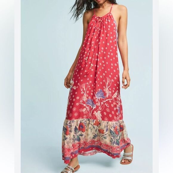 Anthropologie Maeve Printed Maxi Dress(Size Medium) - Picture 1 of 9